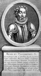 Portrait in Medallion by Luis de Camoens
