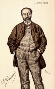Portrait of Camille Saint-Saëns (1835-1921), French composer by Unknown artist