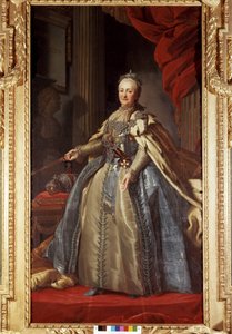 Portrait of Catherine II (1729-1796), Imperator of Russia, preserved at the Drottingholm Palace in Stockholm. by Unknown artist