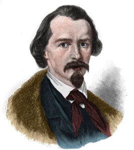 Portrait of Emanuel von Geibel (1815-1884) German poet and playwright. by Unknown artist