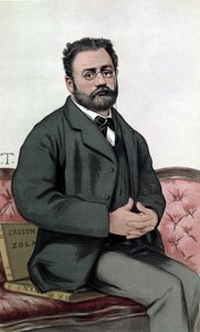 Portrait of Emile Zola (1840-1902) - in 