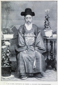 Portrait of Emperor Coreen His Majesty Li Hsi at the end of the 19th century