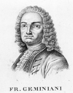 Portrait of Francesco Saverio Geminiani, Italian musician by Unknown artist