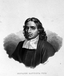 Portrait of Giambattista Vico, historian, jurist and philosopher Italy. Also called Giovanni, Gian Battista, Jean Baptiste or Jean-Baptiste. Engraving of the 19th century by Unknown artist