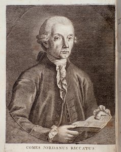 Portrait of Giordano Riccati (engraving)