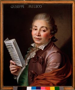 Portrait of Giuseppe Millico, Italian castrato by Unknown artist