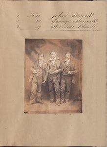 Portrait of John Farrell, George Morrell, and Thomas Clark by Unknown artist