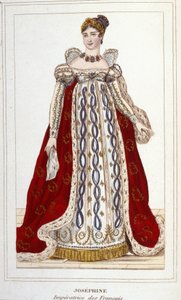 Portrait of Joséphine by Beauharnais Bonaparte (1763-1814), Empress of the French. Engraving of 1830 by Unknown artist