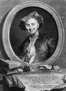 Portrait of Julien Offray de La Mettrie (1709-1751) French physician and philosopher by Unknown artist