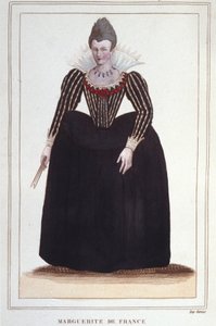 Portrait of Margaret of Valois, known as Queen Margot (1553 - 1615), Queen of Navarre, first wife of Henry IV