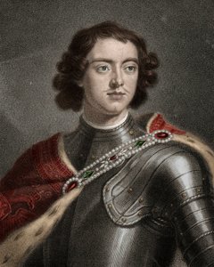 Portrait of Peter I The Great (1672-1725), Tsar of Russia - Peter the Great or Peter I (1672-1725) - Engraving - 19th Century by Unknown artist