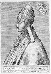 Portrait of Pope Boniface VIII (Benedetto Caetani known as Boniface VIII)