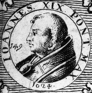 Portrait of Pope John XIX (1024-1032)