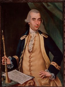 Portrait of Sante Aguilar (c. 1734-1808) Italian oboist. Anonymous painting. 18th century. Bologna Civico Museo Bibliografico by Unknown artist