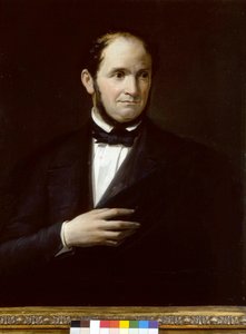Portrait of Saverio Mercadante (1795-1870), Italian composer, anonymous painting. Museo teatrale della scala, Milan
