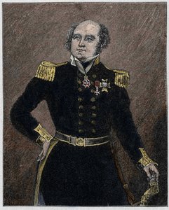 Portrait of Sir John Franklin (1786-1847) naval officer and British explorer by Unknown artist