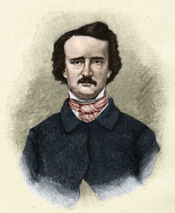 Portrait of the American writer Edgar Allan Poe (1809-1849) by Unknown artist