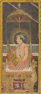 Posthumous portrait of Emperor Jahangir under a canopy by Unknown artist