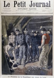 President of the Republic Jean Casimir-Perrier surrounded by miners at the mines of Lens, Le Petit Journal, December 11 by Unknown artist