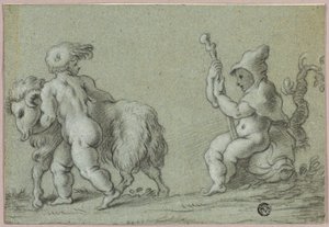 Putti as Goatherds by Unknown artist
