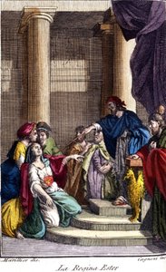 Queen Esther. 18th century engraving