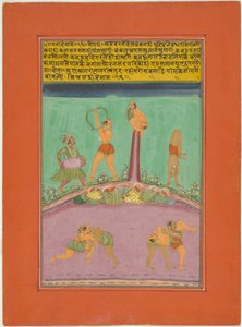 Ragini Desakh, Page from a Jaipur Ragamala Set by Unknown artist
