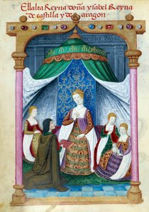 Representation of Queen Isabella of Portugal surrounded by her companions by Unknown artist