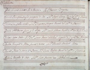Resume of the Opera The Coronation of Darius by Giuseppe Aldrovandini by Unknown artist
