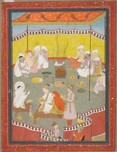 Royal Couple Distributing Meals by Unknown artist