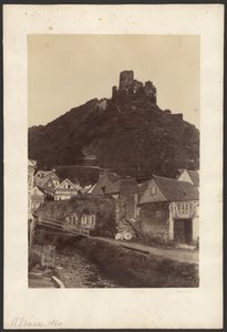 [Ruins of Castle Overlooking Town] by Unknown artist
