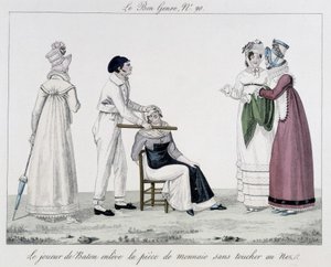 Saltimbanque: the baton player - in Le Bon genre, early 19th century by Unknown artist