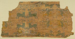 Samite Fragment with Hunters
