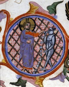 Scene of exorcism by Unknown artist