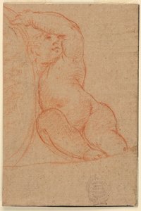 Seated Child Supporting a Medallion