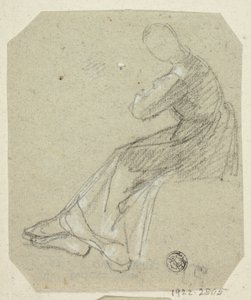 Seated Woman in Profile by Unknown artist
