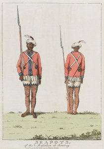 Sepoys of the 3rd Battalion at Bombay