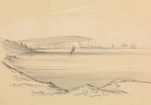 Ships in Sandown Bay by Unknown artist