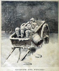 Small Chimney in the Vicinity of Fougères Dead from Frost - in “Le Petity Journal” by Unknown artist
