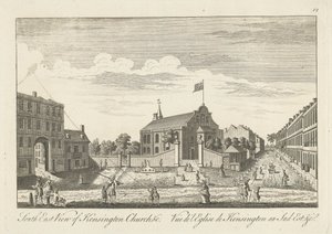 South East View of Kensington Church by Unknown artist