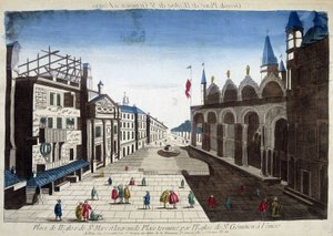 Square of the Church of St. Mark and the Great Square finished by the Church of St. Geminian in Venice by Unknown artist