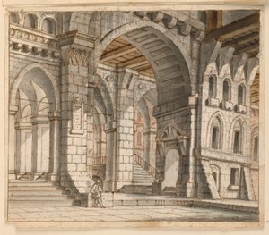 Stage Design, Palace Interior by Unknown artist