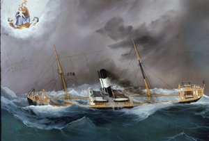 Steamboat in a storm
