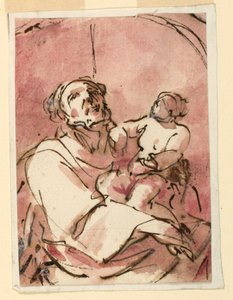 Study of Saint Joseph Carrying the Christ Child by Unknown artist