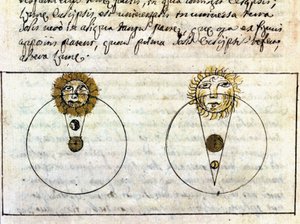 Study on the phenomena of the eclipse of the moon and the sun - Astronomical manuscript of 1705