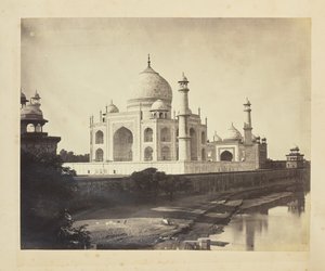 Taj Mahal from the banks of the Yamuna River by Unknown artist