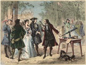 Telegraphic experience made by Guillaume Amontons by Unknown artist