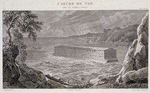 The Arch of Noe under the Deluge (engraving by Fortier and Bovinet)