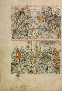 The Battle of Liegnitz; The Beheading of Heinrich and His Soul Carried by Angels to Heaven by Unknown artist