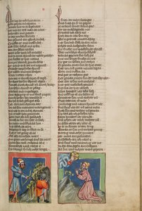 The Blindman Lamech Kills Cain; Enoch Before God by Unknown artist