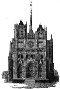 The Cathedral of Amiens in the 19th century